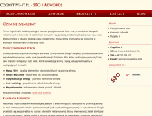 Tablet Screenshot of cognitive-it.pl